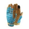 Town & Country Lux-fit Synthetic Leather Blue Gloves Small