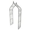 Panacea Black Ogee Top Garden Arbor With Finials -Plantify Shop 944864